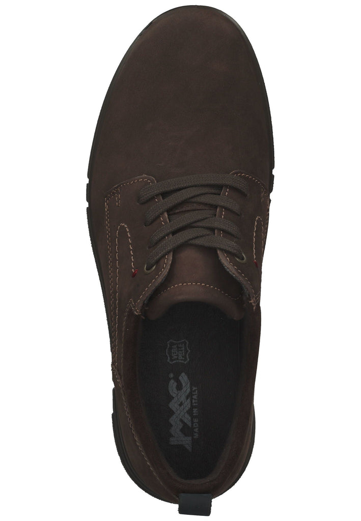 IMAC Halbschuhe Nubukleder Braun/Blau