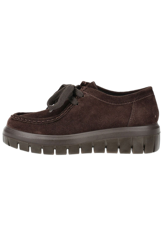 IMAC Halbschuhe Veloursleder Dunkelbraun