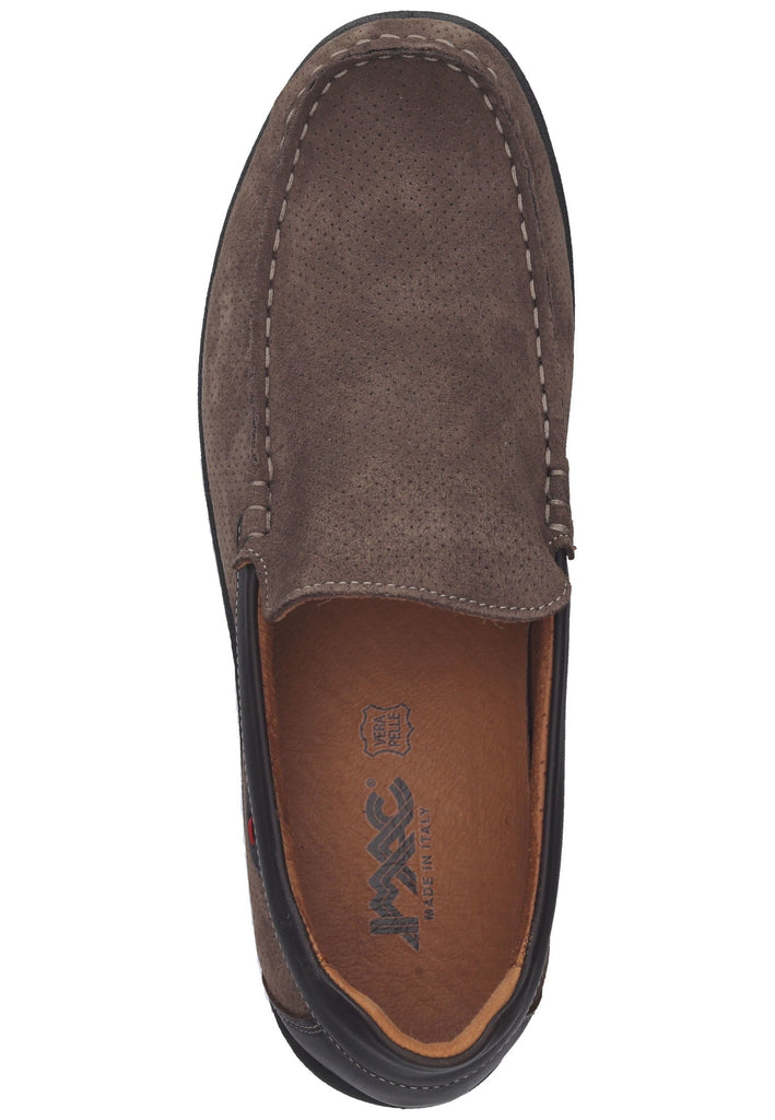 IMAC Mokassin Veloursleder Taupe/Braun