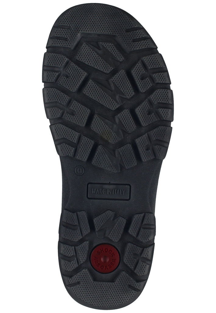 IMAC Pantoletten Leder Grau/Blau