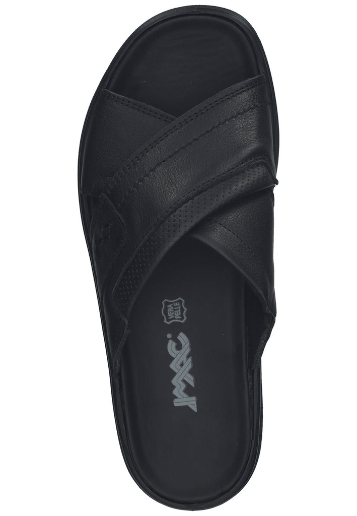 IMAC Pantoletten Leder Schwarz