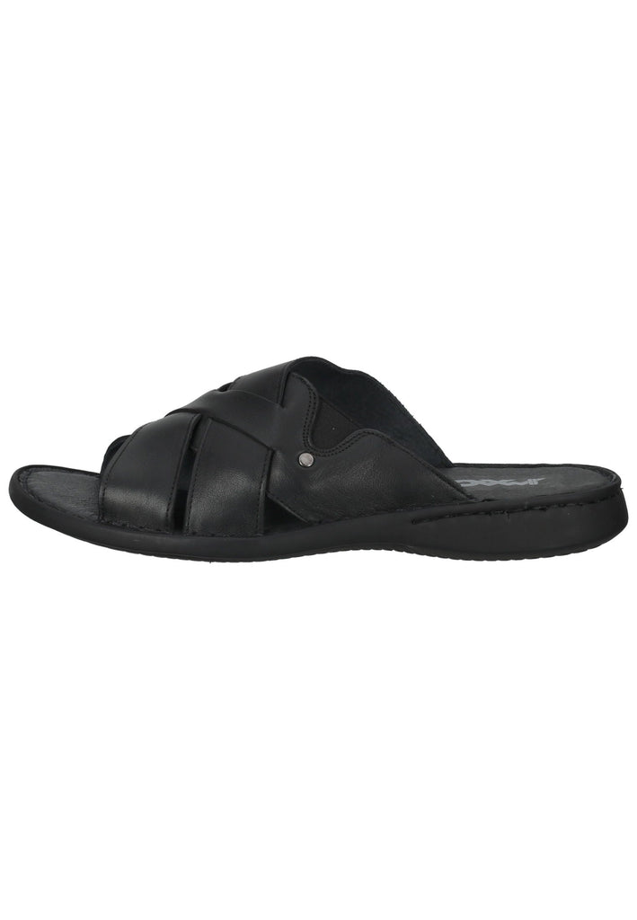 IMAC Pantoletten Leder Schwarz