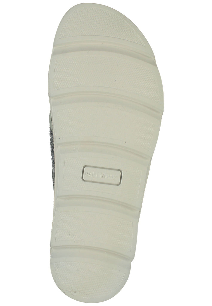 IMAC Pantoletten Leder Silber/Grau