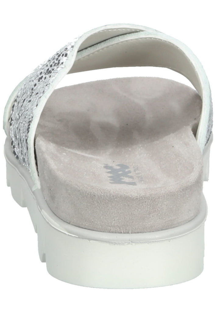 IMAC Pantoletten Leder Silber/Grau