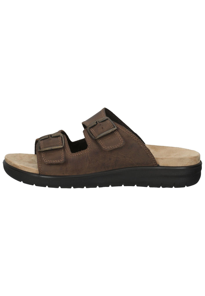 IMAC Pantoletten Leder Taupe