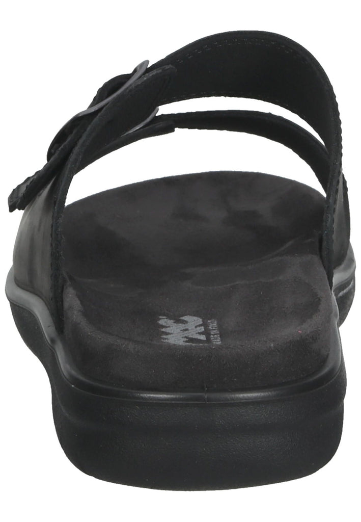 IMAC Pantoletten Nubukleder Schwarz