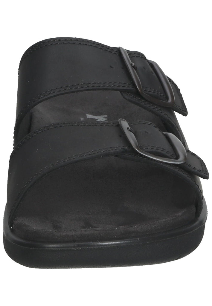 IMAC Pantoletten Nubukleder Schwarz