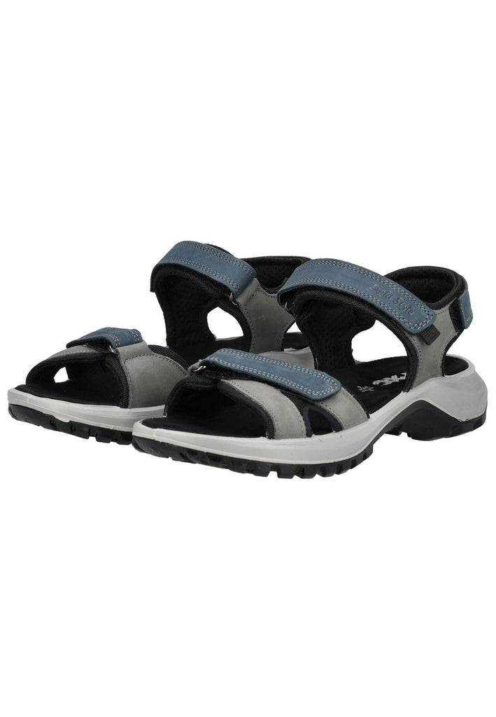 IMAC Sandalen Leder Blau/Grau