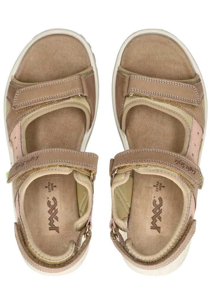 IMAC Sandalen Leder Braun/Rosa