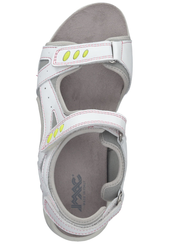 IMAC Sandalen Leder/Textil Weiß/Grau