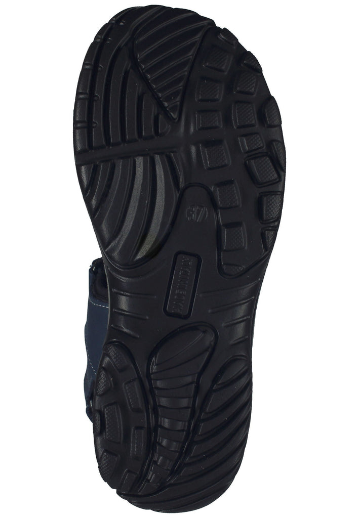 IMAC Sandalen Nubukleder Blau/Schwarz