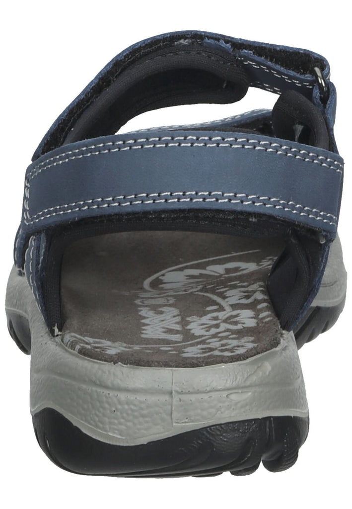 IMAC Sandalen Nubukleder Blau/Schwarz