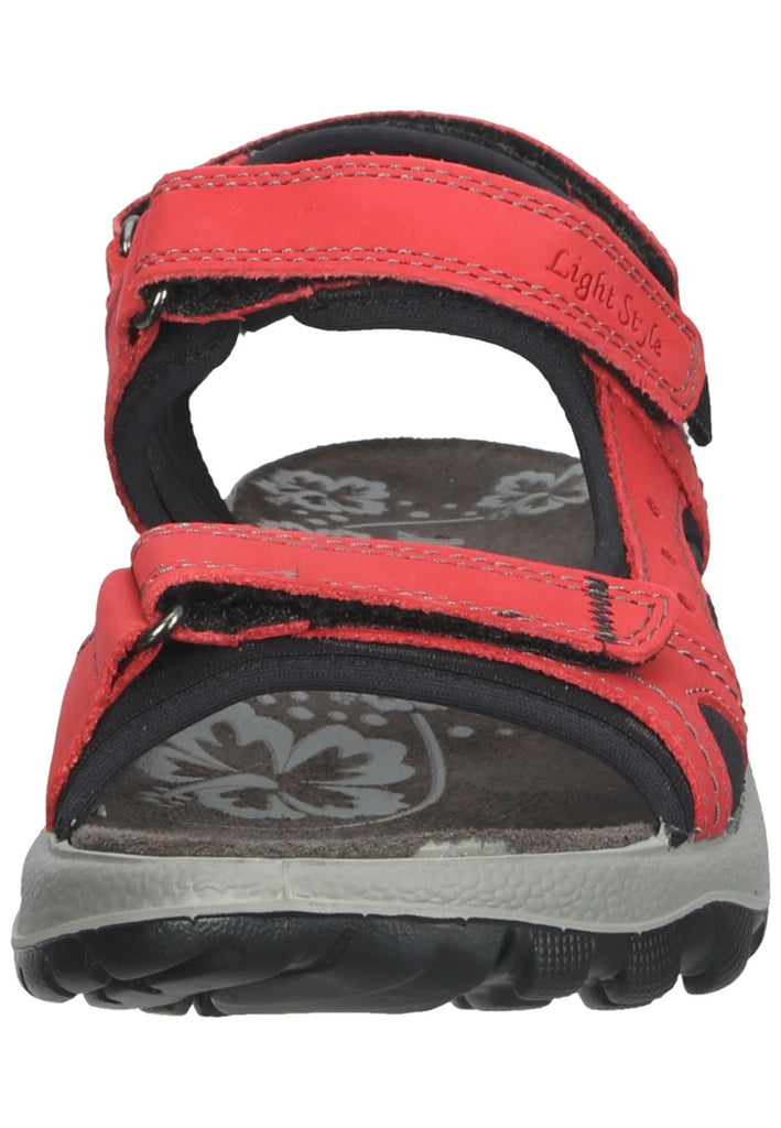 IMAC Sandalen Nubukleder Rot/Schwarz