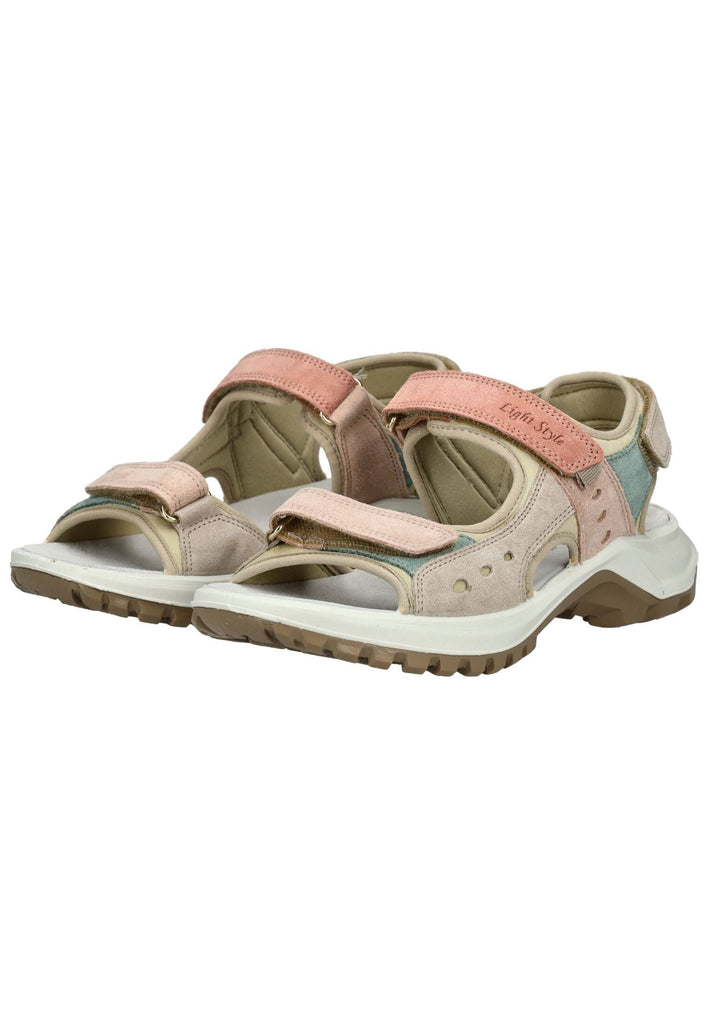 IMAC Sandalen Veloursleder Beige/Rosa