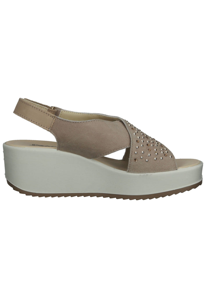 IMAC Sandalen Veloursleder Taupe