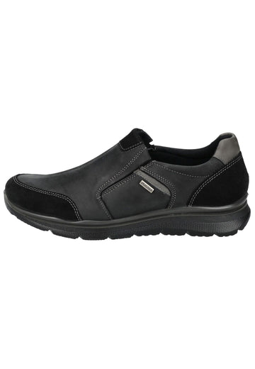 Slipper IMAC Slipper Leder Schwarz/Grau