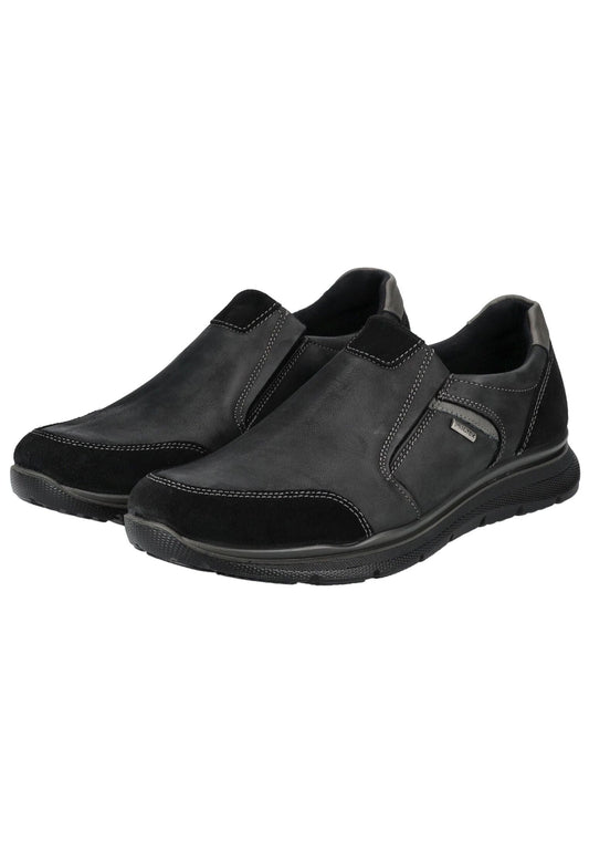 IMAC Slipper Leder Schwarz/Grau