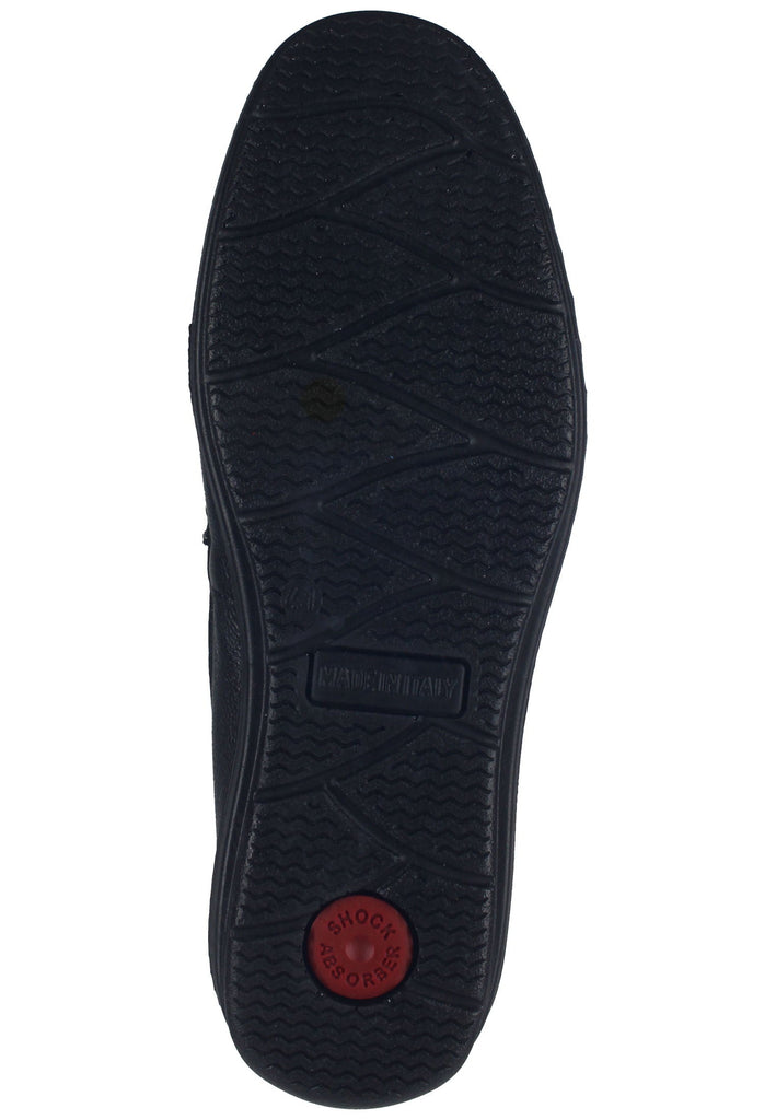 IMAC Slipper Leder Schwarz/Schwarz