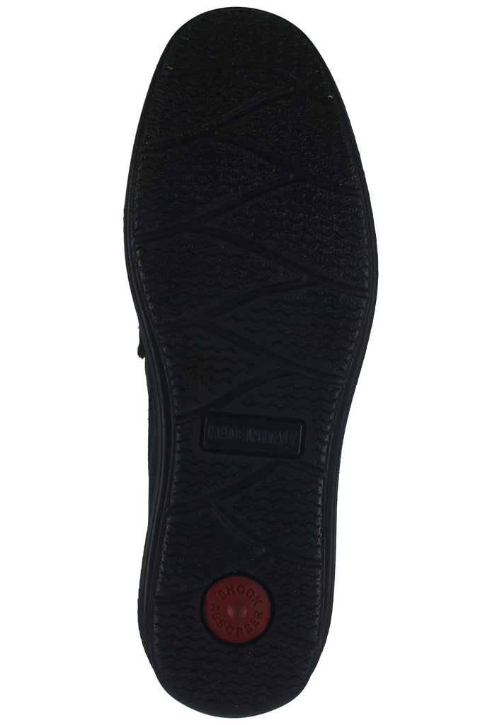 IMAC Slipper Leder Schwarz/Schwarz