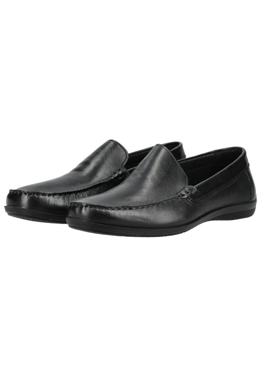 IMAC Slipper Leder Schwarz/Schwarz