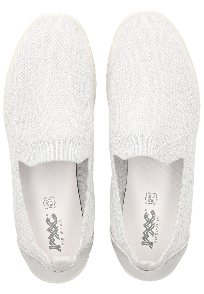 IMAC Slipper Lederimitat/Mesh Weiß/Silber