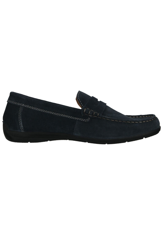 IMAC Slipper Veloursleder Dunkelblau