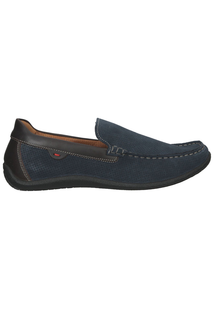 IMAC Slipper Veloursleder Dunkelblau