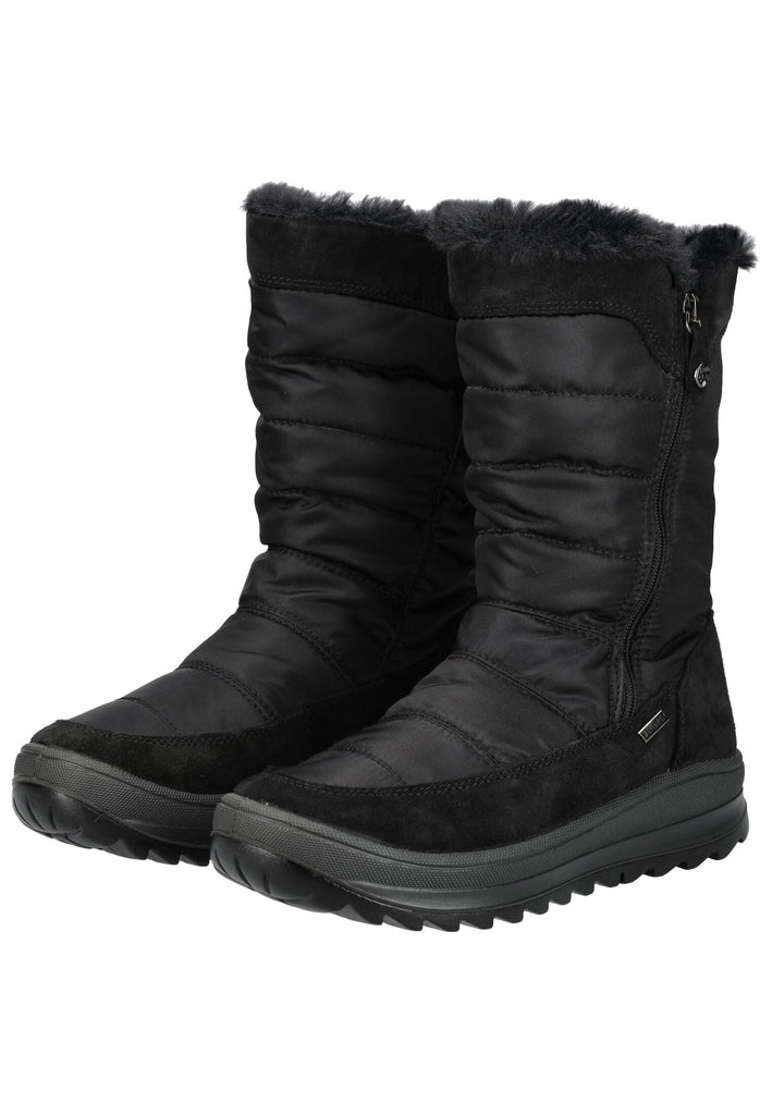 IMAC Stiefel Veloursleder Schwarz Warmfutter