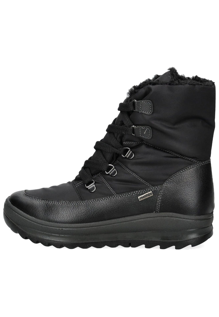 IMAC Stiefelette Leder Schwarz Warmfutter