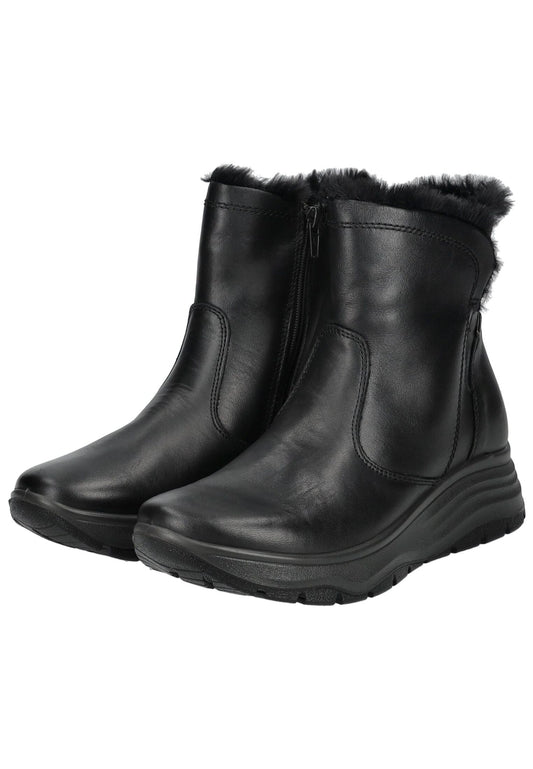 IMAC Stiefelette Nappaleder Schwarz Warmfutter