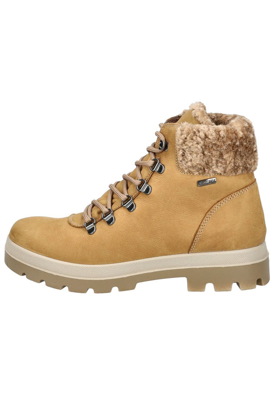 IMAC Stiefelette Nubukleder Camel Warmfutter