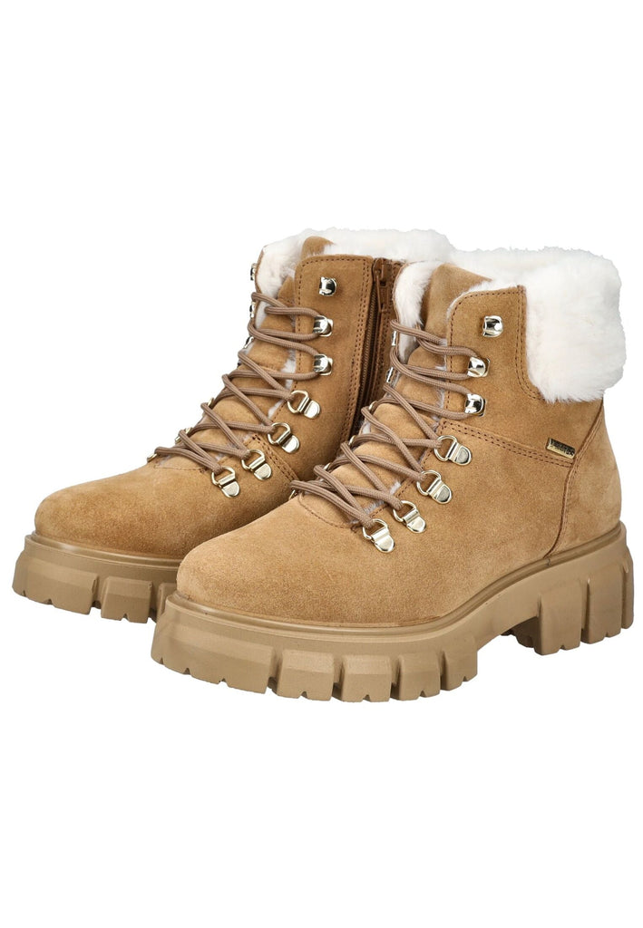 IMAC Stiefelette Veloursleder Caramel Warmfutter