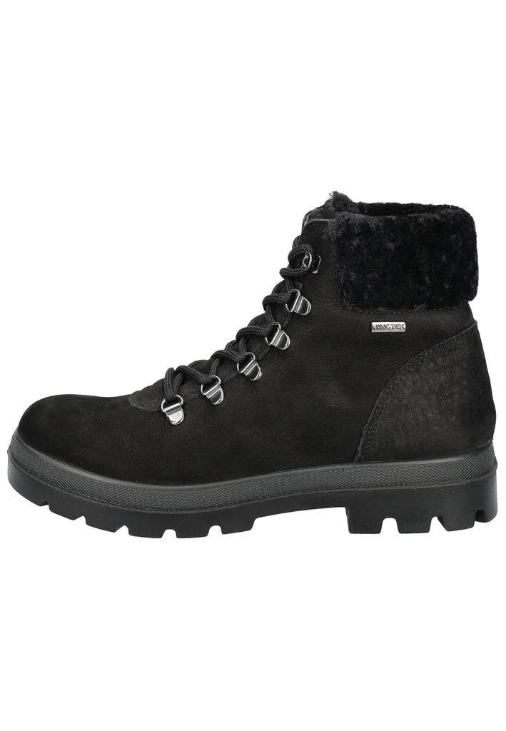 Stiefeletten IMAC Stiefelette Nubukleder Schwarz Warmfutter
