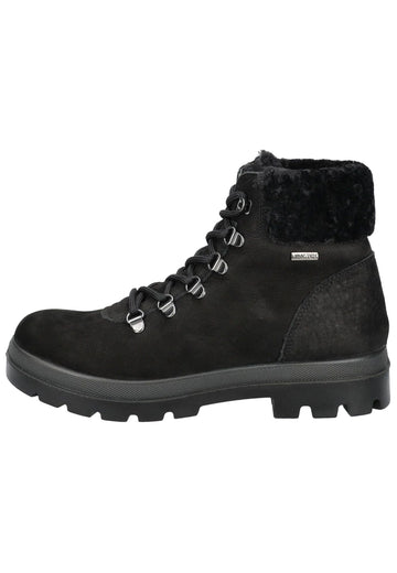 Stiefeletten IMAC Stiefelette Nubukleder Schwarz Warmfutter