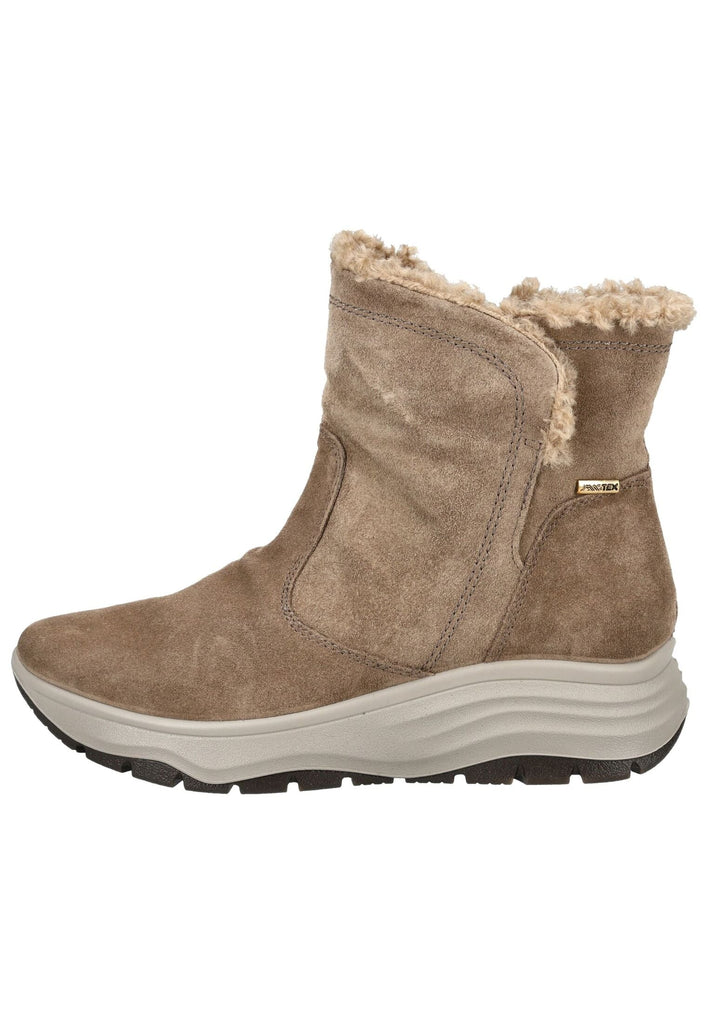 Stiefeletten IMAC Stiefelette Veloursleder Beige Warmfutter