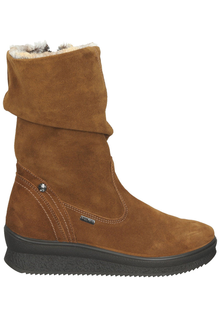 Stiefeletten IMAC Stiefelette Veloursleder Cognac Warmfutter