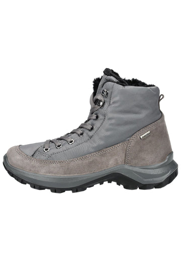 Stiefeletten IMAC Stiefelette Veloursleder Grau Warmfutter