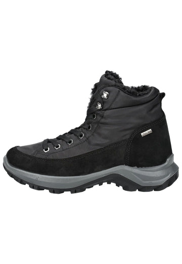Stiefeletten IMAC Stiefelette Veloursleder Schwarz Warmfutter