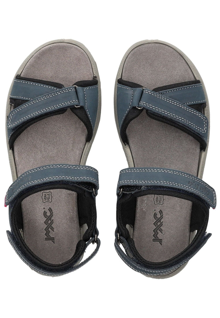 IMAC Wanderschuhe Nubukleder Blau/Schwarz