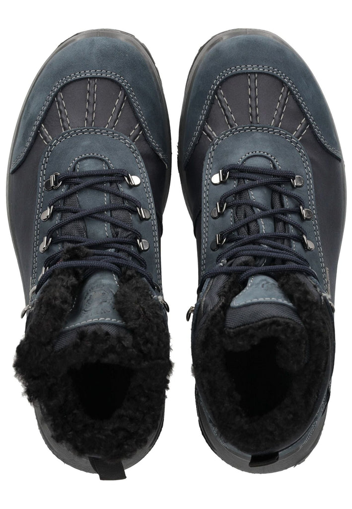 IMAC Wanderschuhe Nubukleder Dunkelblau Warmfutter