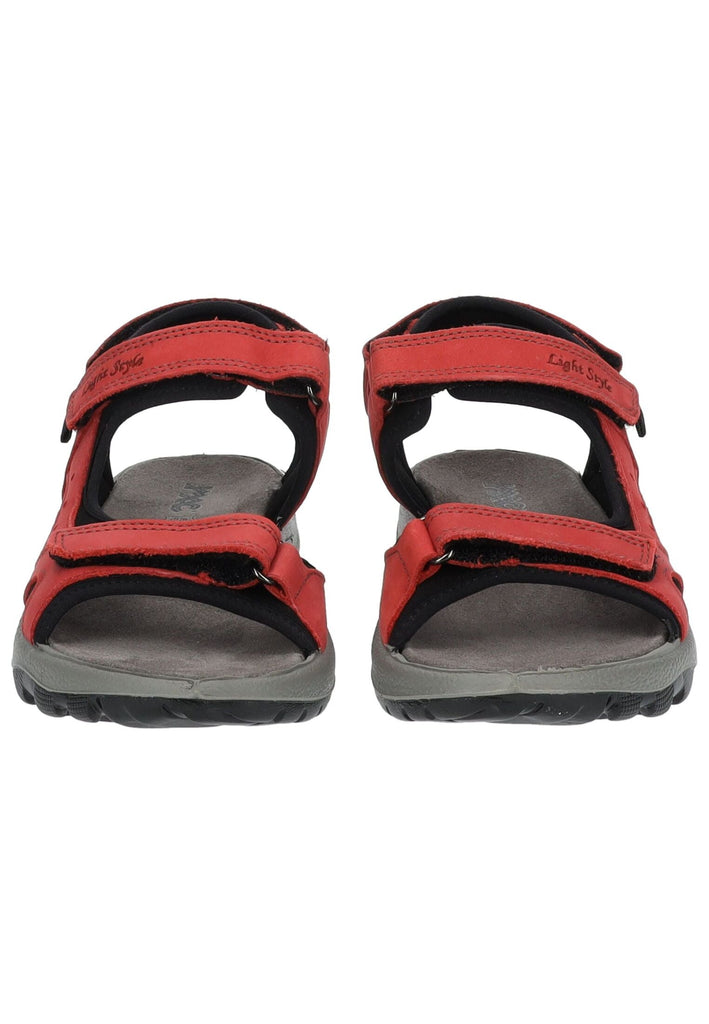 IMAC Wanderschuhe Nubukleder Rot/Schwarz