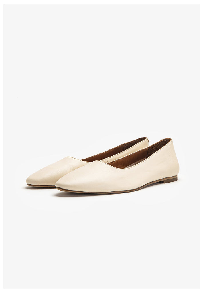 Inuovo Ballerinas Leder Beige