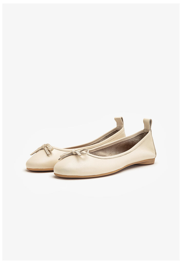 Inuovo Ballerinas Leder Beige
