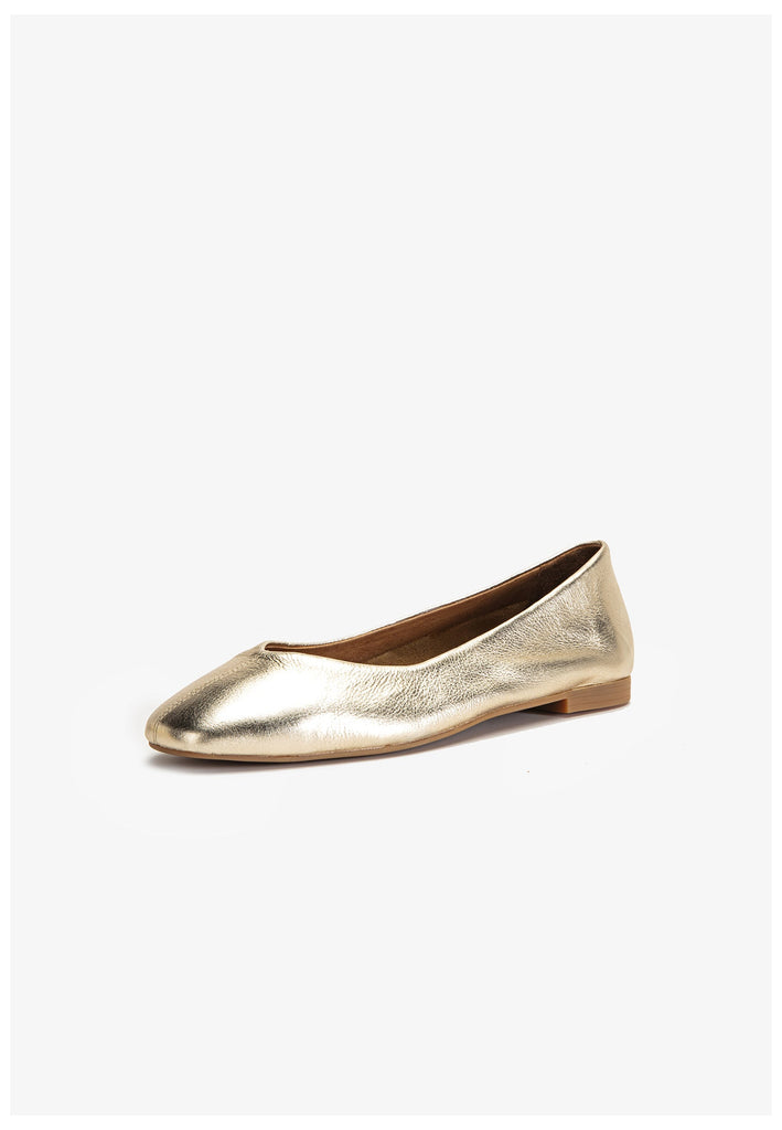 Inuovo Ballerinas Leder Gold