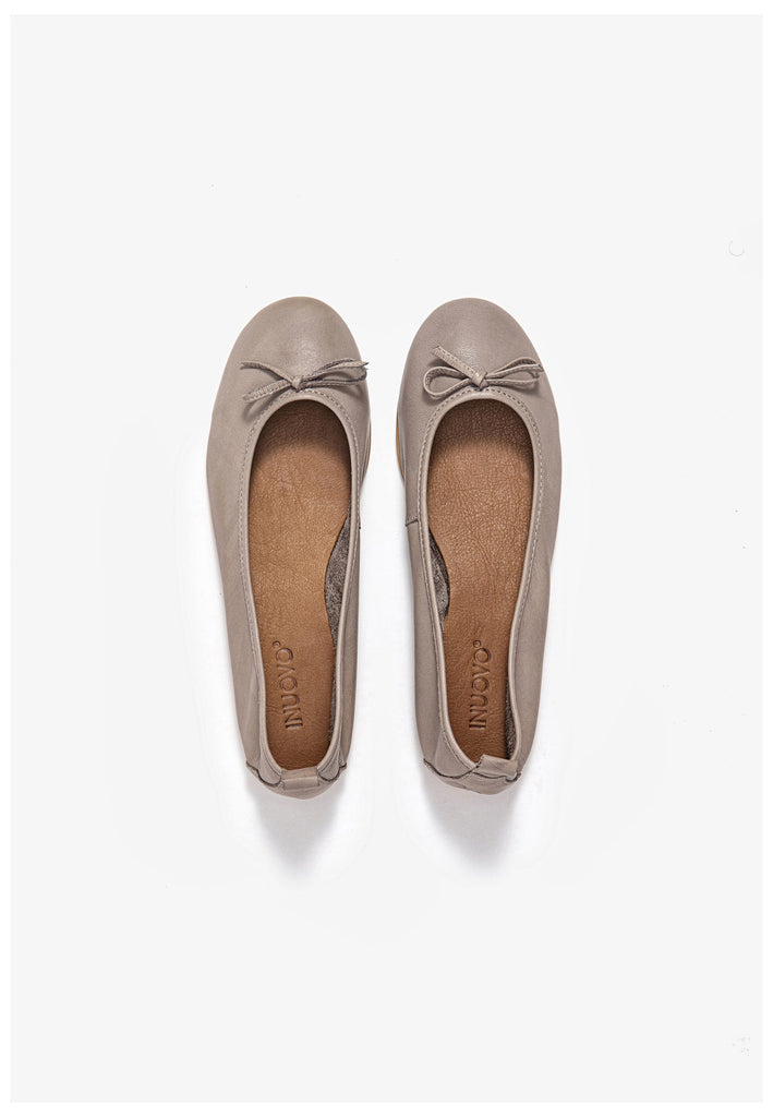 Inuovo Ballerinas Leder Grau