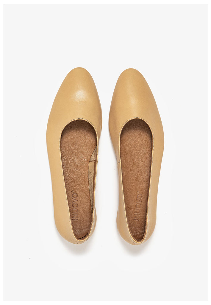 Inuovo Ballerinas Leder Hellbraun