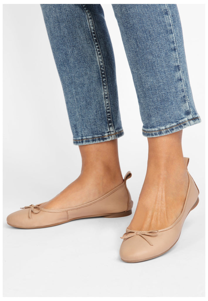 Inuovo Ballerinas Leder Hellbraun