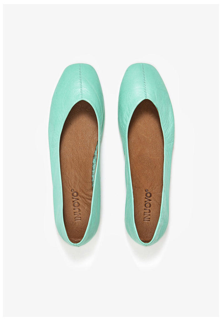 Inuovo Ballerinas Leder Hellgrün