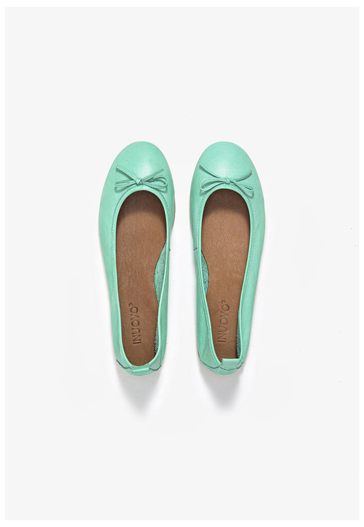 Inuovo Ballerinas Leder Hellgrün