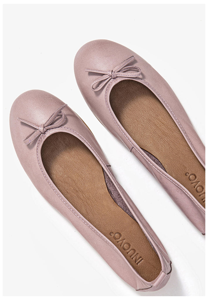 Inuovo Ballerinas Leder Lilac